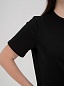 Женская футболка Базовая Оверсайз Черная